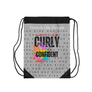 Curly, Cute, Confident Drawstring Bag