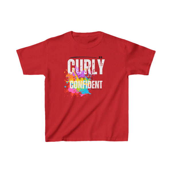 Kids Curly, Cute, Confident Heavy Cotton™ Tee