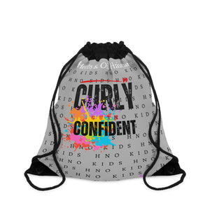 Curly, Cute, Confident Drawstring Bag